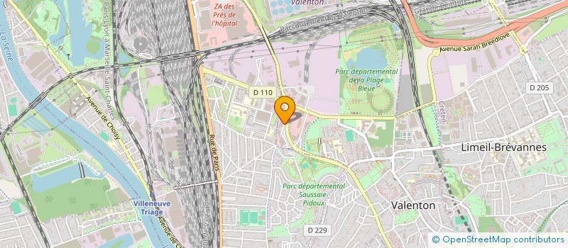 localisation de l'entreprise CERCLE OMNISPORT FRANCO TURC 94 (COFT 94) à VALENTON