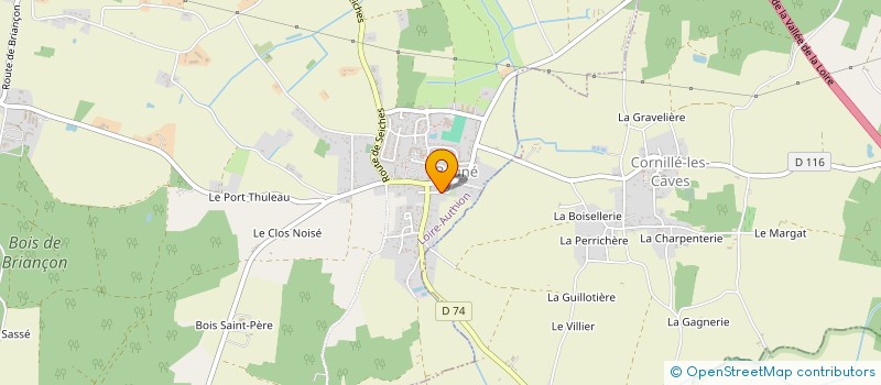 localisation de l'entreprise CERCLE ORIENTAL BUVETTE  LOIRE-AUTHION
