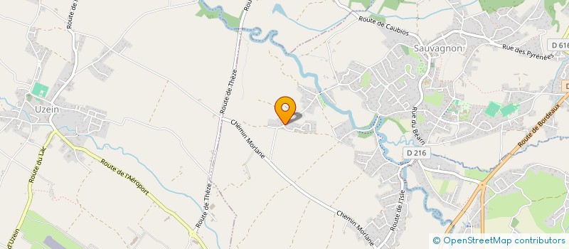 localisation de l'entreprise CERCLE ORNITHOLOGIQUE DU BEARN (CODB)  SAUVAGNON