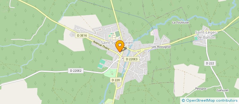 localisation de l'entreprise CERCLE OUVRIER   SAINT-SYMPHORIEN