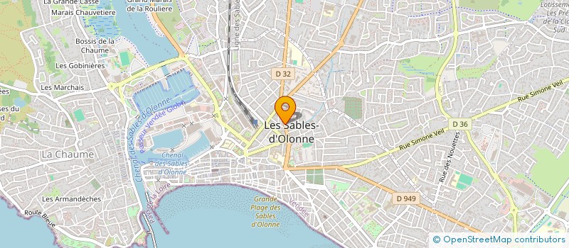 localisation de l'entreprise CERCLE OZANAM à LES SABLES D'OLONNE