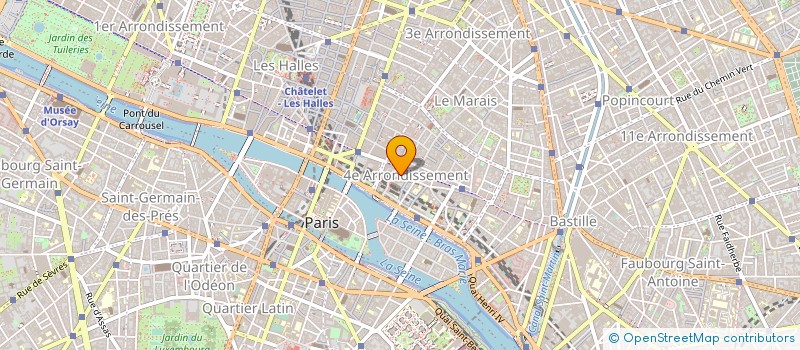 localisation de l'entreprise CERCLE PARIS OFFCIERS GENDARM NATIONAL à PARIS