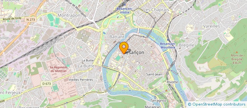 localisation de l'entreprise CERCLE PATRIMONIAL BISONTIN DU GRAND ORIENT DE FRANCE  BESANCON
