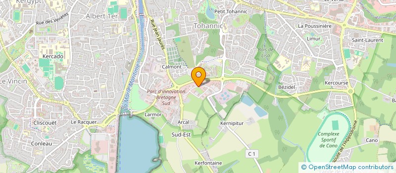 localisation de l'entreprise CERCLE PETIT FER à VANNES