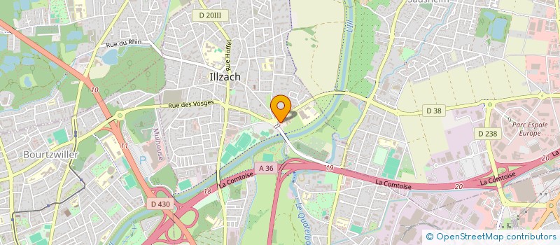 localisation de l'entreprise CERCLE PHILATELIQUE D'ILLZACH  ILLZACH