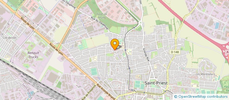 localisation de l'entreprise CERCLE PHILATELIQUE DE SAINT PRIEST ET ENVIRONS  SAINT-PRIEST