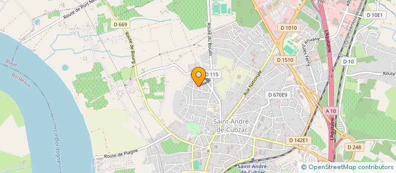 localisation de l'entreprise CERCLE PHILATELIQUE ET CARTOPHILE DU CUBZAGAIS  SAINT-ANDRE-DE-CUBZAC