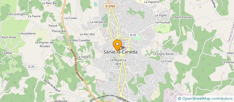 localisation de l'entreprise CERCLE PHILOSOPHIQUE CULTUREL SARLAT à SARLAT-LA-CANEDA