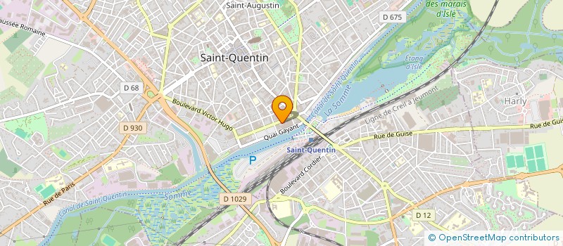 localisation de l'entreprise CERCLE PHILOSOPHIQUE DE HAUTE PICARDIE à SAINT-QUENTIN