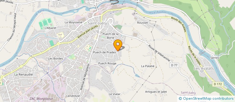 localisation de l'entreprise CERCLE PHILOSOPHIQUE DU GRAND SUD-OUEST  SAINT-JUERY