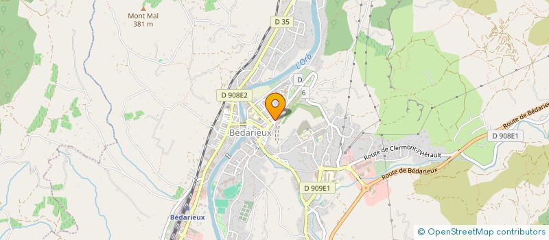 localisation de l'entreprise CERCLE PHILOSOPHIQUE ET CULTUREL CEVENOL  BEDARIEUX