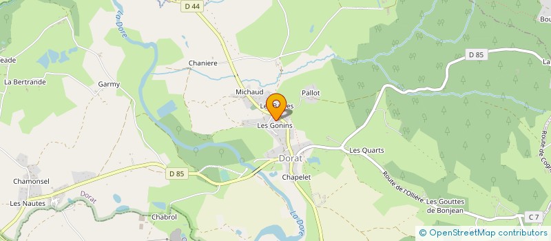 localisation de l'entreprise CERCLE POPULAIRE LAIC  ESCOUTOUX