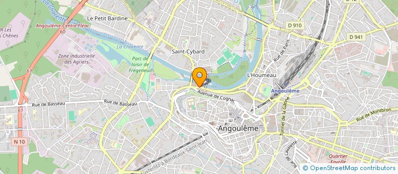 localisation de l'entreprise CERCLE RAOUL RICARD à ANGOULEME