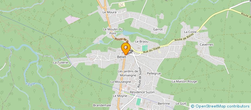 localisation de l'entreprise CERCLE REPUBLICAIN DEMOCRATIQUE à BELIN-BELIET