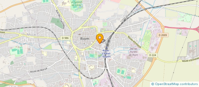 localisation de l'entreprise CERCLE RIOMOIS D AIKIDO  RIOM