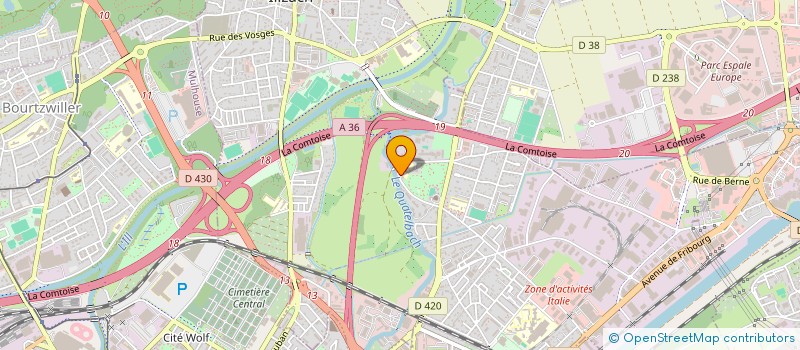 localisation de l'entreprise CERCLE SAINT BERNARD  ILLZACH