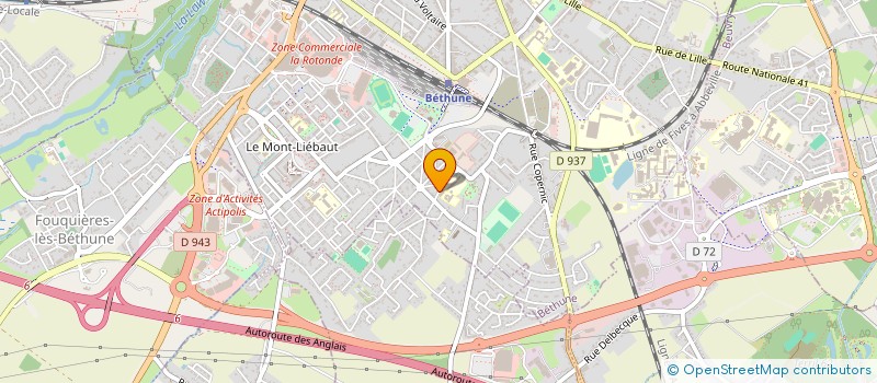 localisation de l'entreprise CERCLE SAINT EUGENE à BETHUNE
