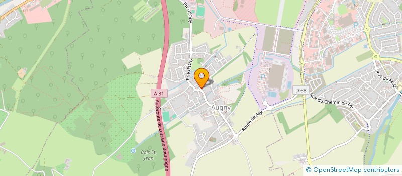 localisation de l'entreprise CERCLE SAINT JEAN AUGNY SECTION FOOTBAL  AUGNY