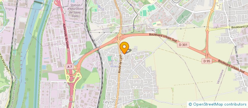 localisation de l'entreprise CERCLE SAPEURS POMPIERS FEYZIN  FEYZIN