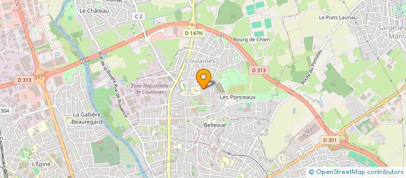 localisation de l'entreprise CERCLE SARTHOIS DU SPORT-LOISIRS NATATION à COULAINES