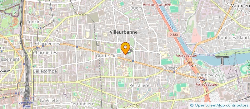 localisation de l'entreprise CERCLE SOCIALISME ET DEMOCRATIE ETIENNE GAGNAIRE  VILLEURBANNE