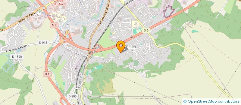 localisation de l'entreprise CERCLE SOISSONNAIS DE KICK BOXING (CSKB)  BELLEU