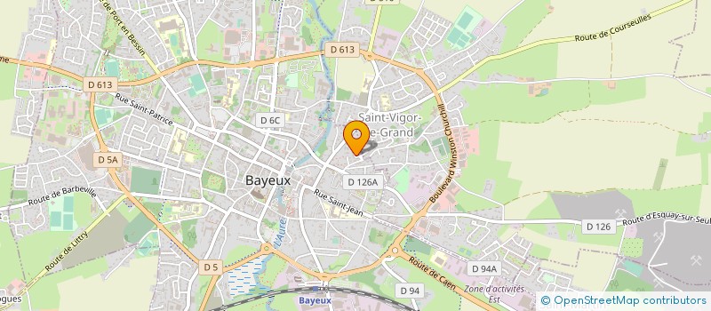 localisation de l'entreprise CERCLE SPORTIF BAYEUX VOLLEY BALL  VAUCELLES