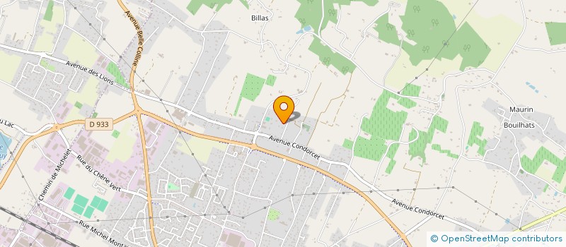 localisation de l'entreprise CERCLE SPORTIF BEYSSACAIS  MARMANDE