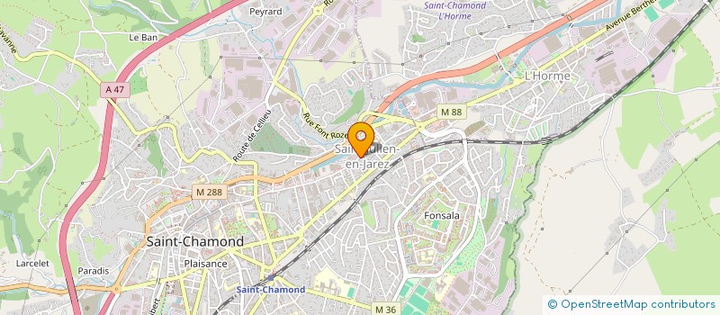 localisation de l'entreprise CERCLE SPORTIF BUVETTE à SAINT-CHAMOND