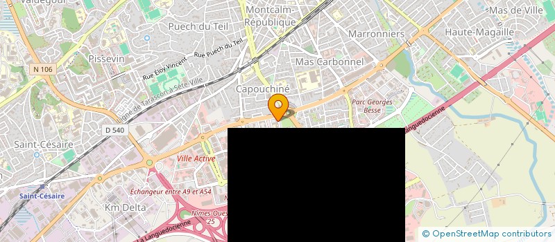 localisation de l'entreprise CERCLE SPORTIF DE LA POLICE MUNICIPALE  NIMES