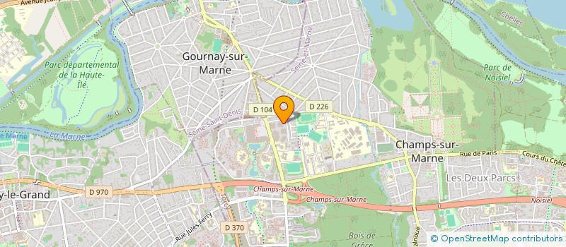 localisation de l'entreprise CERCLE SPORTIF DES AMIS REUNIS à CHAMPS-SUR-MARNE