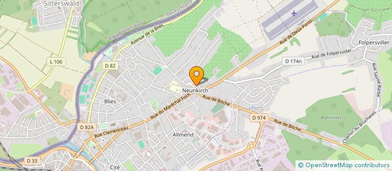 localisation de l'entreprise CERCLE SPORTIF FOLPERSVILLER  SARREGUEMINES