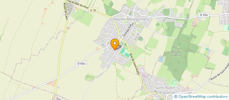 localisation de l'entreprise CERCLE SPORTIF KARATE DO SHOTOKAN 14  COLLEVILLE-MONTGOMERY