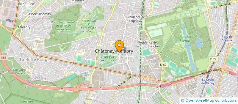 localisation de l'entreprise CERCLE SPORTIF LA VALLEE à CHATENAY-MALABRY
