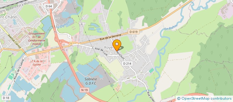 localisation de l'entreprise CERCLE SPORTIF LURON à ROYE