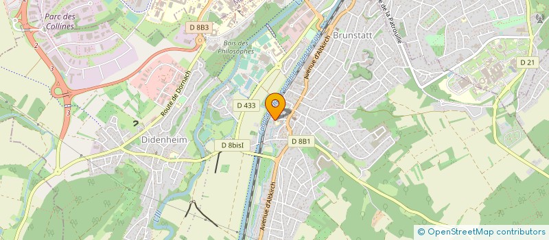 localisation de l'entreprise CERCLE SPORTIF ST GEORGES BRUNSTATT  BRUNSTATT-DIDENHEIM