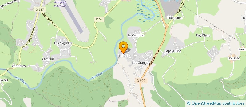 localisation de l'entreprise CERCLE SPORTIF VEZACOIS à VEZAC