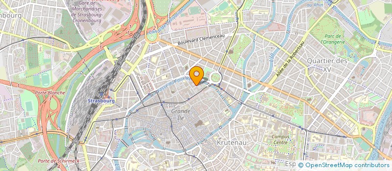 localisation de l'entreprise CERCLE SS OFFICIERS GARNISON STRASBOURG à STRASBOURG