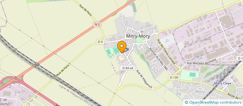 localisation de l'entreprise CERCLE SUBAQUATIQUE DE MITRY MORY à MITRY-MORY