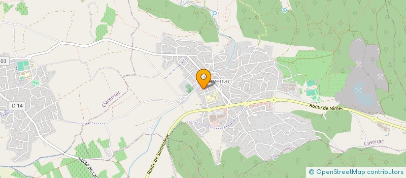localisation de l'entreprise CERCLE TAURIN DE CAVEIRAC  CAVEIRAC