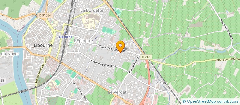 localisation de l'entreprise CERCLE TAURIN DU LIBOURNAIS  LIBOURNE