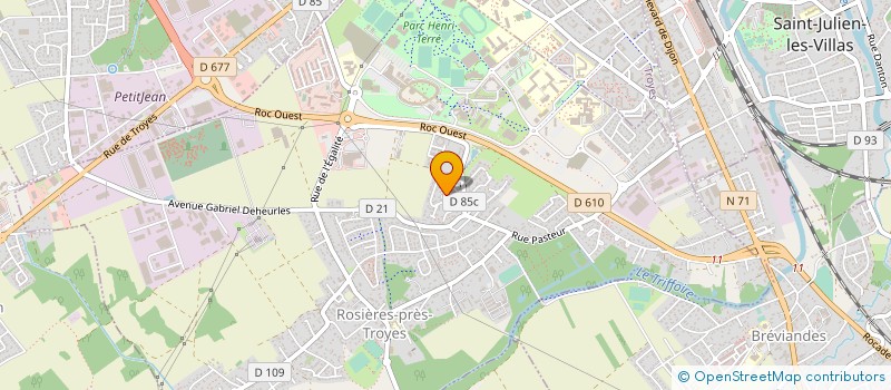 localisation de l'entreprise CERCLE TROYEN SELF DEFENSE TONFA PRO  ROSIERES-PRES-TROYES