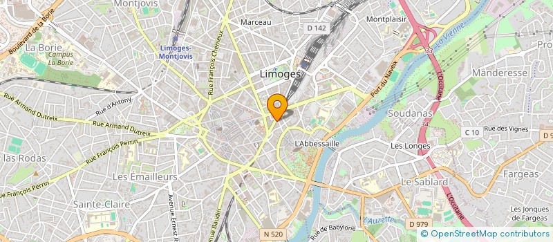 localisation de l'entreprise CERCLE UNION ET TURGOT à LIMOGES