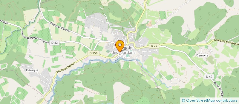 localisation de l'entreprise CERCLE UNION REPUBLICAINE à LA BASTIDE-DES-JOURDANS