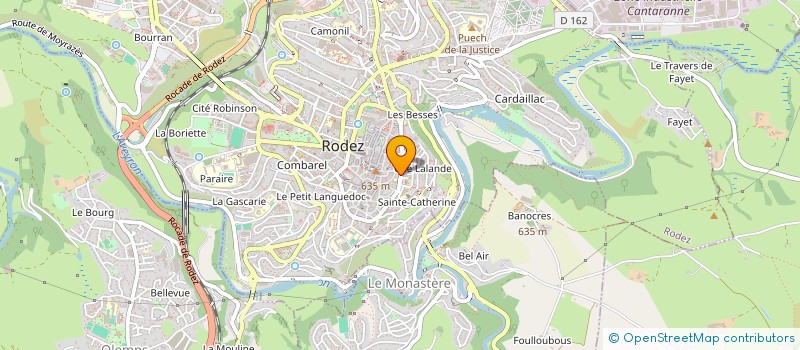 localisation de l'entreprise CERCLE UNION REPUBLICAINE  RODEZ