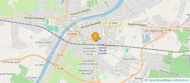 localisation de l'entreprise CERCLE VELIVOLE FOYEN  SAINTE-FOY-LA-GRANDE