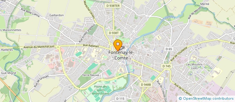 localisation de l'entreprise CERCLE VERT à FONTENAY-LE-COMTE