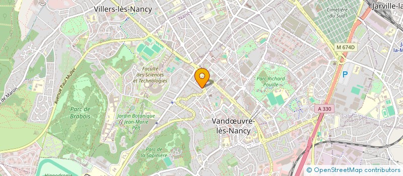 localisation de l'entreprise CERCLE VOLLEYEURS NANCEIENS  VANDUVRE-LES-NANCY