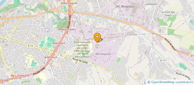 localisation de l'entreprise CERCLES CULTURELS AUGUSTIN MALROUX à ALBI