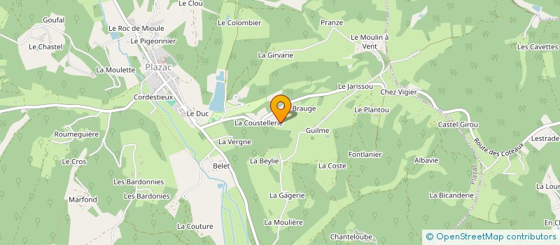 localisation de l'entreprise CERCLES DE VIE  PLAZAC